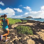 Jogger running with Maui Jim sunglasses