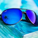 Blue lens sunglasses by Maui Jim