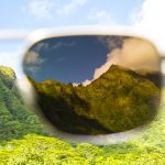 Lens view of Waihee Ridge Maui Jim Sunglasses