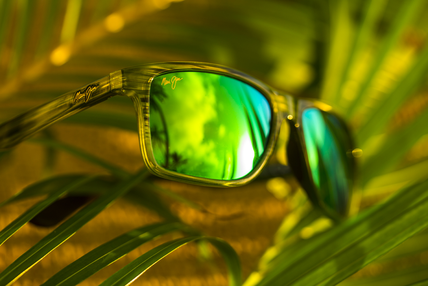 Onshore Sunglasses with green lenses