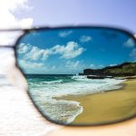 View of Ocean Through Blue Hawaii Lens