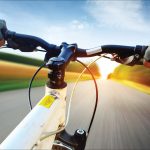 cycling on open road