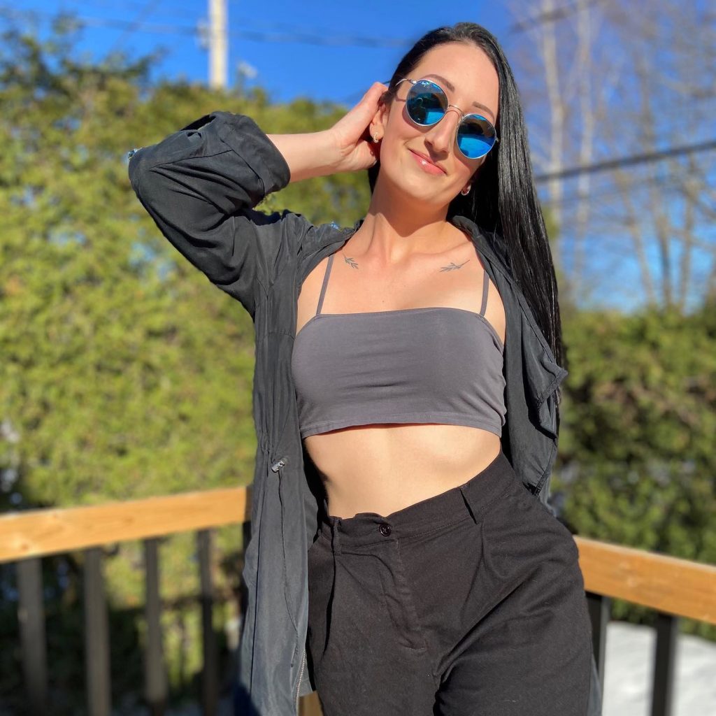 A woman posing for a photo