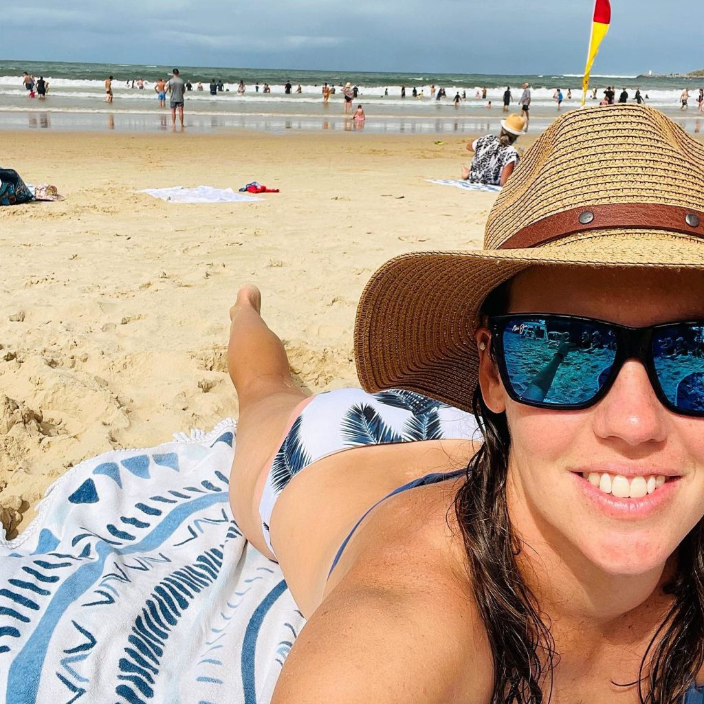 Emma at the beach