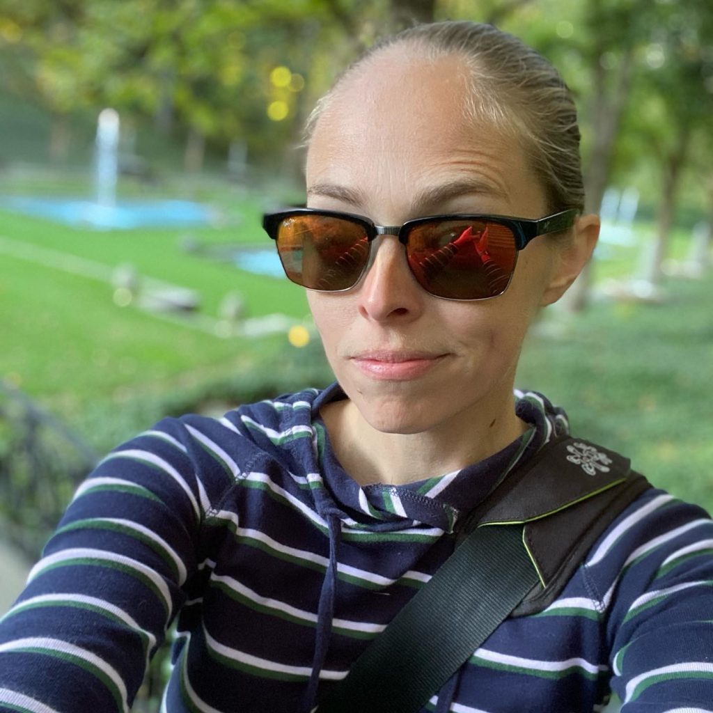 Woman enjoying the outdoors